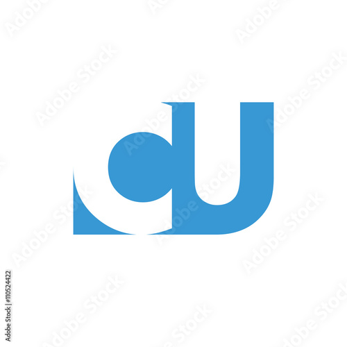 CU Logo | Vector Graphic Branding Letter Element | jpg, eps, path, web, app, art, ai | White Background