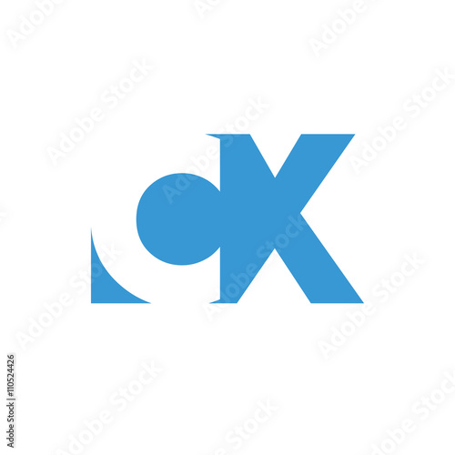 CX Logo | Vector Graphic Branding Letter Element | jpg, eps, path, web, app, art, ai | White Background