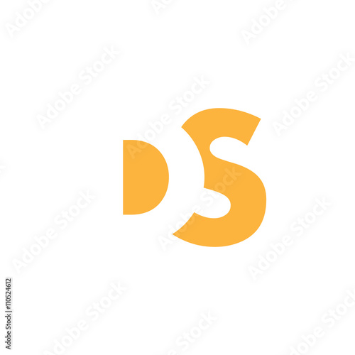 DS Logo | Vector Graphic Branding Letter Element | jpg, eps, path, web, app, art, ai | White Background