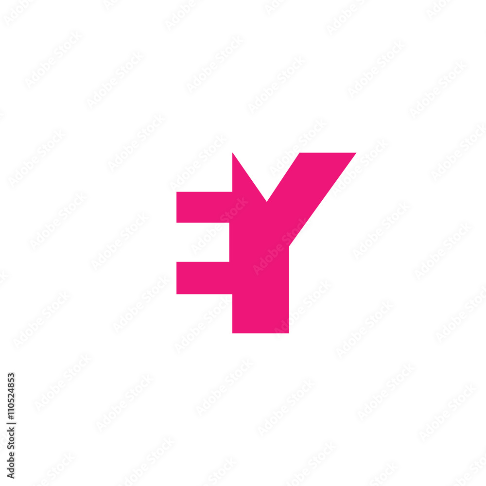 Obraz premium EY Logo | Vector Graphic Branding Letter Element | jpg, eps, path, web, app, art, ai | White Background