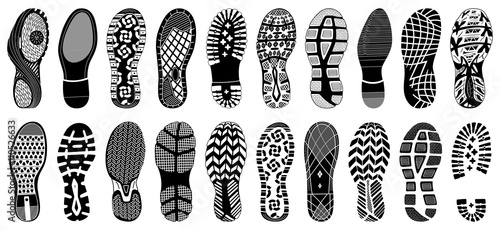Shoe tracks - Illustration


Collection of highly detailed footprints:
shoes, sneakers, boots, slippers
 photo