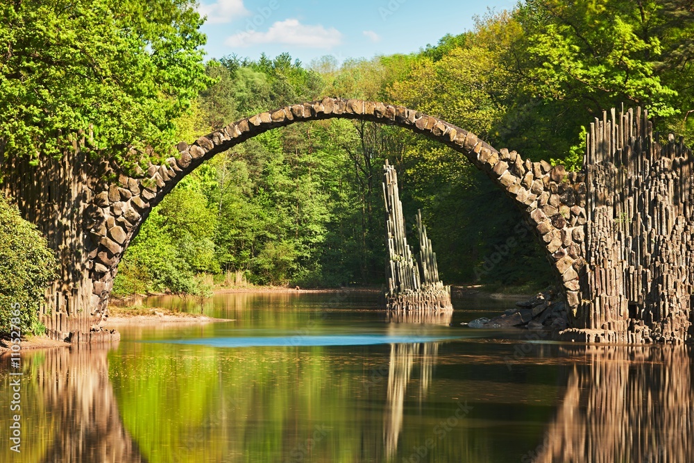 Arch bridge in Germany Stock Photo | Adobe Stock