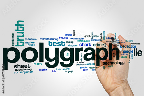 Fotografie Polygraph word cloud