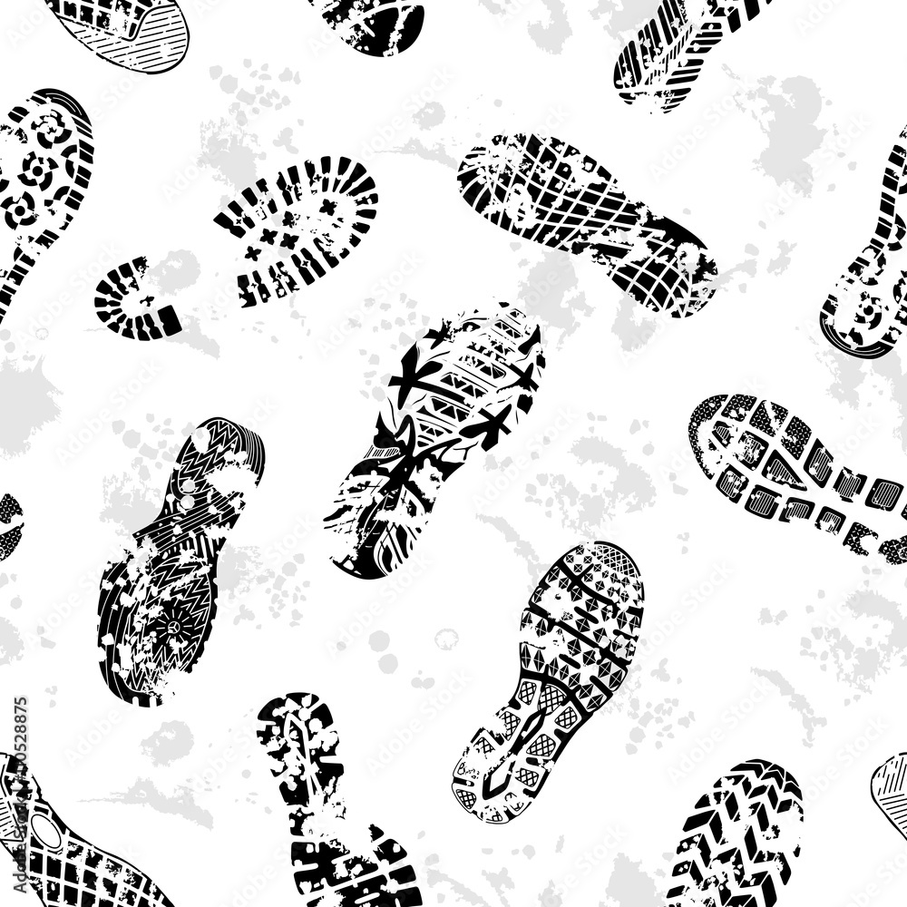 Footprints of modern people