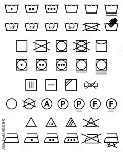 Laundry icons - Illustration

Vector Set of Laundry, Washing, Drying, Bleach, Ironing, Rinsing icons
