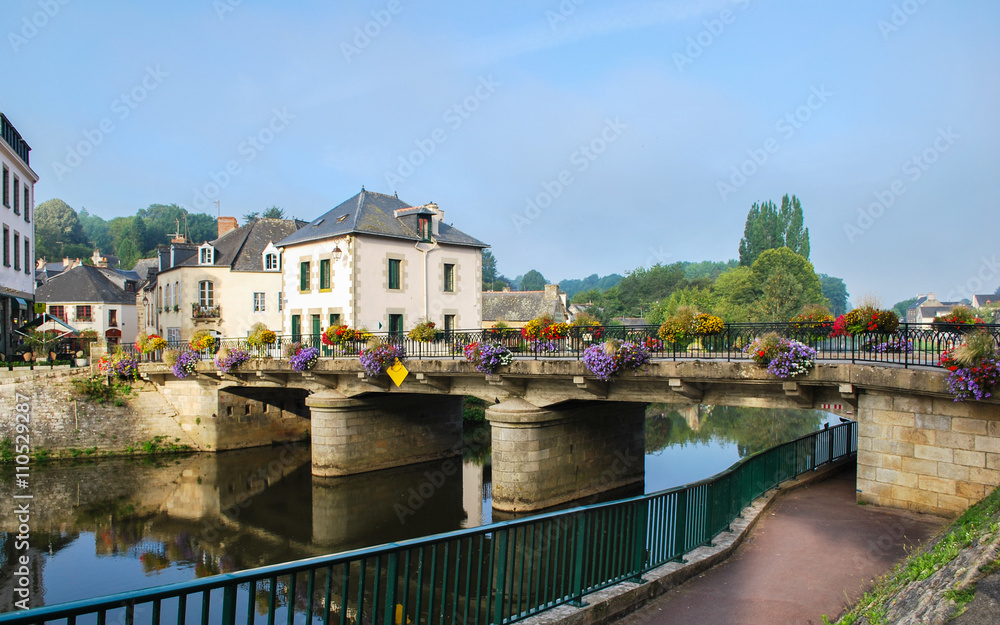 View of french nature and city landscape