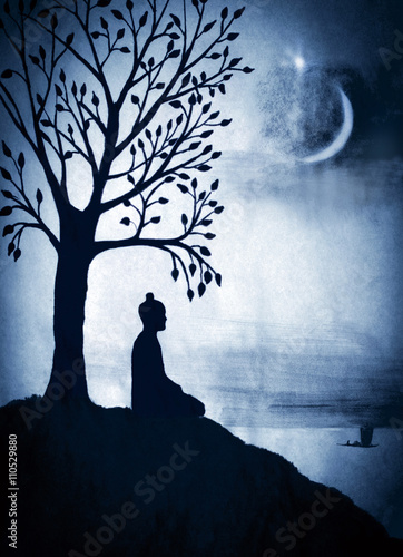 Buddha under the Bodhi tree