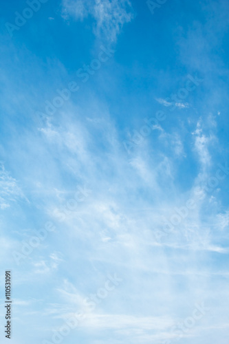 Photography Blue sky with  cirrus clouds