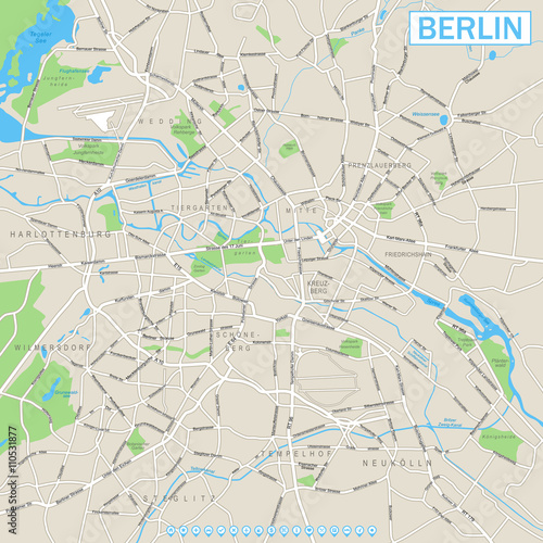 Berlin Map and Navigation Icons



Highly detailed vector street map of Berlin.
It's includes:
- streets
- parks
- names of subdistricts
- water object names