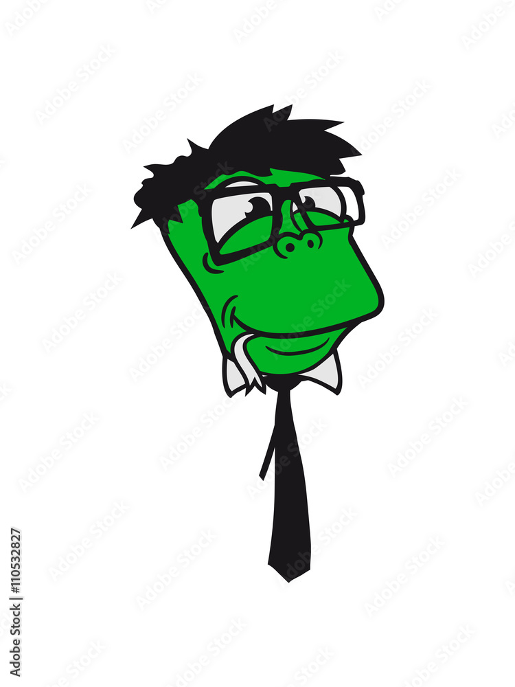 face head glasses snakes bookworm nerd geek ties hornbrille smart funny cool comic cartoon