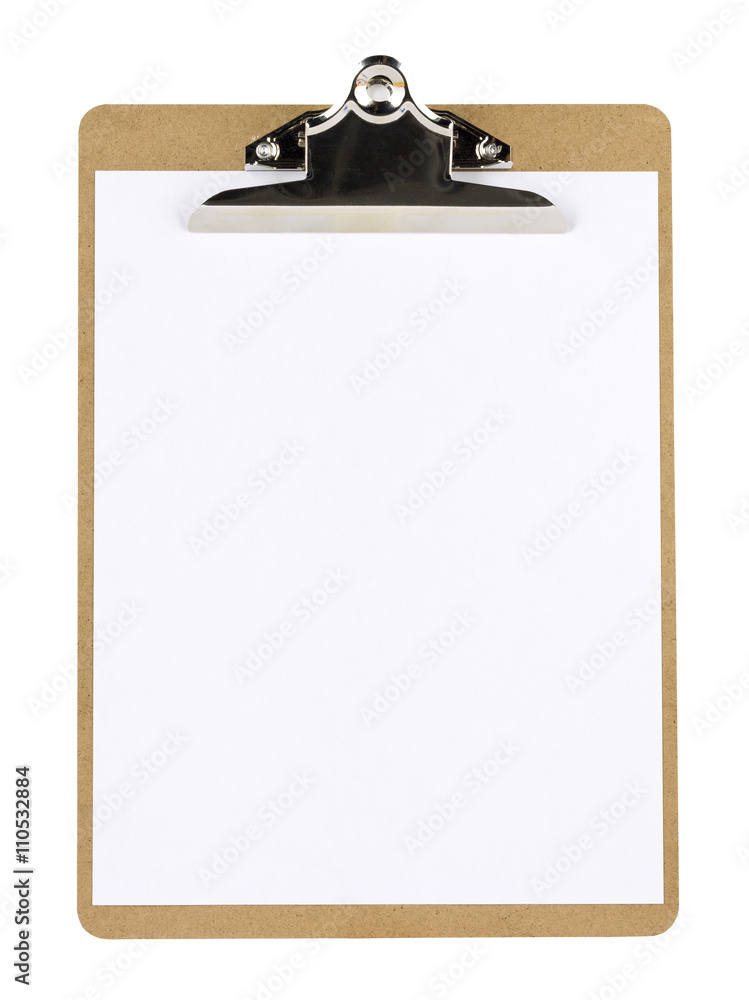 blank clip board. blank clip board.