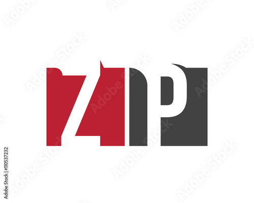 Free Download ZP red square letter logo for  production, publisher, property, partner, park, photography - GFXLoad