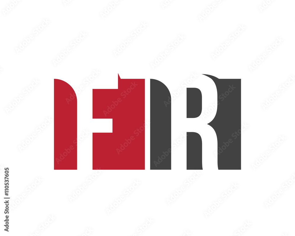 FR red square letter logo for restaurant, research, resource, reality, real estate FR red square letter logo for restaurant, research, resource, reality, real estate
