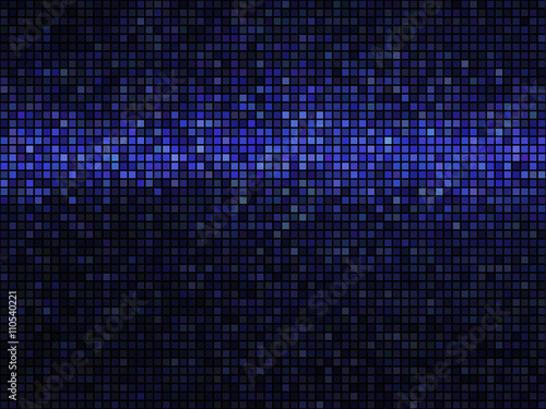 Abstract Lights blue disco texture. Mosaic background © prezent
