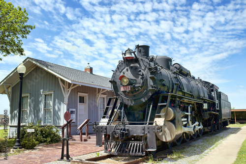 Old Railroad Steam Engine.