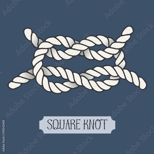 Single illustration of nautical knot.