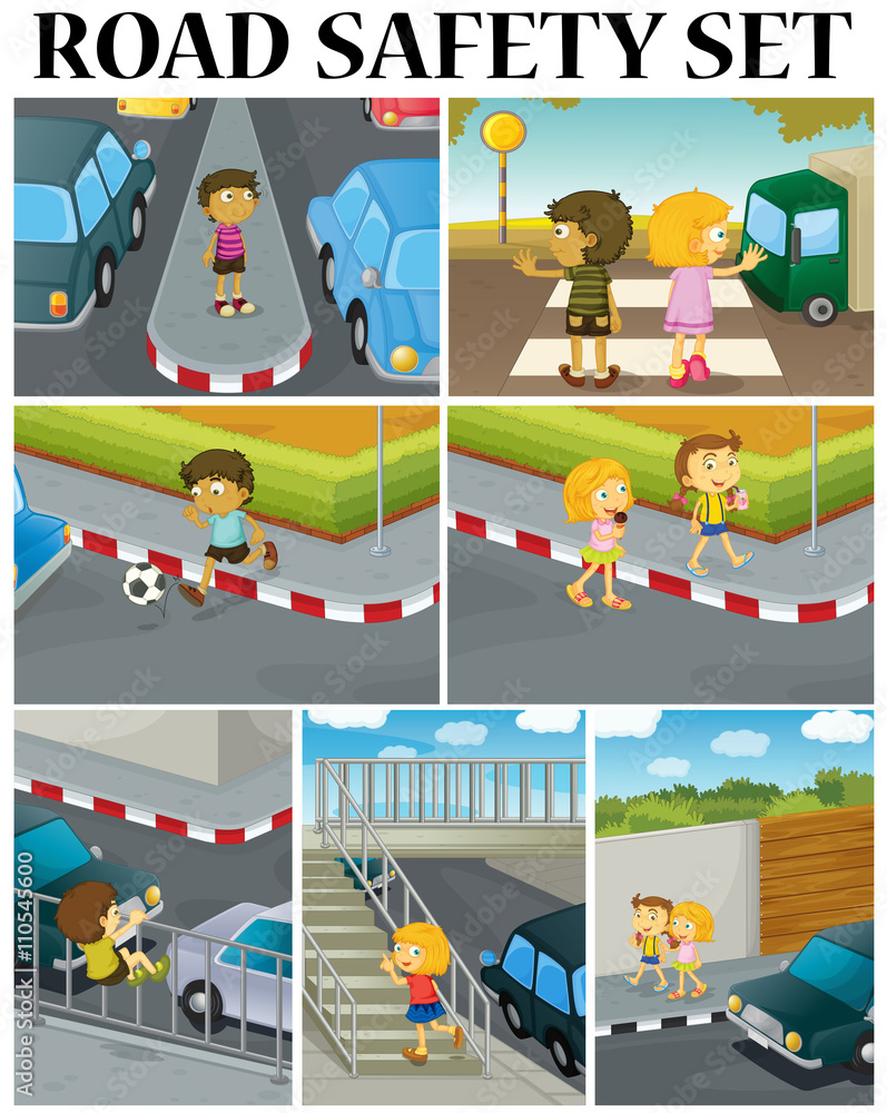 3,400+ Kids Road Safety Stock Illustrations, Royalty-Free Vector