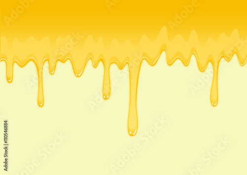 The liquid flowing down on a light background