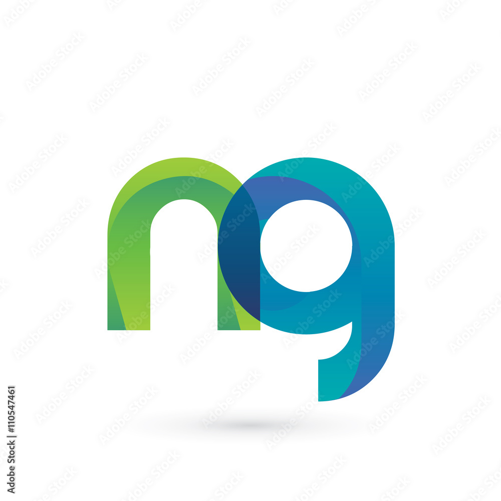 Modern Colorful Letter N G Logo Modern Colorful Letter N G Logo
