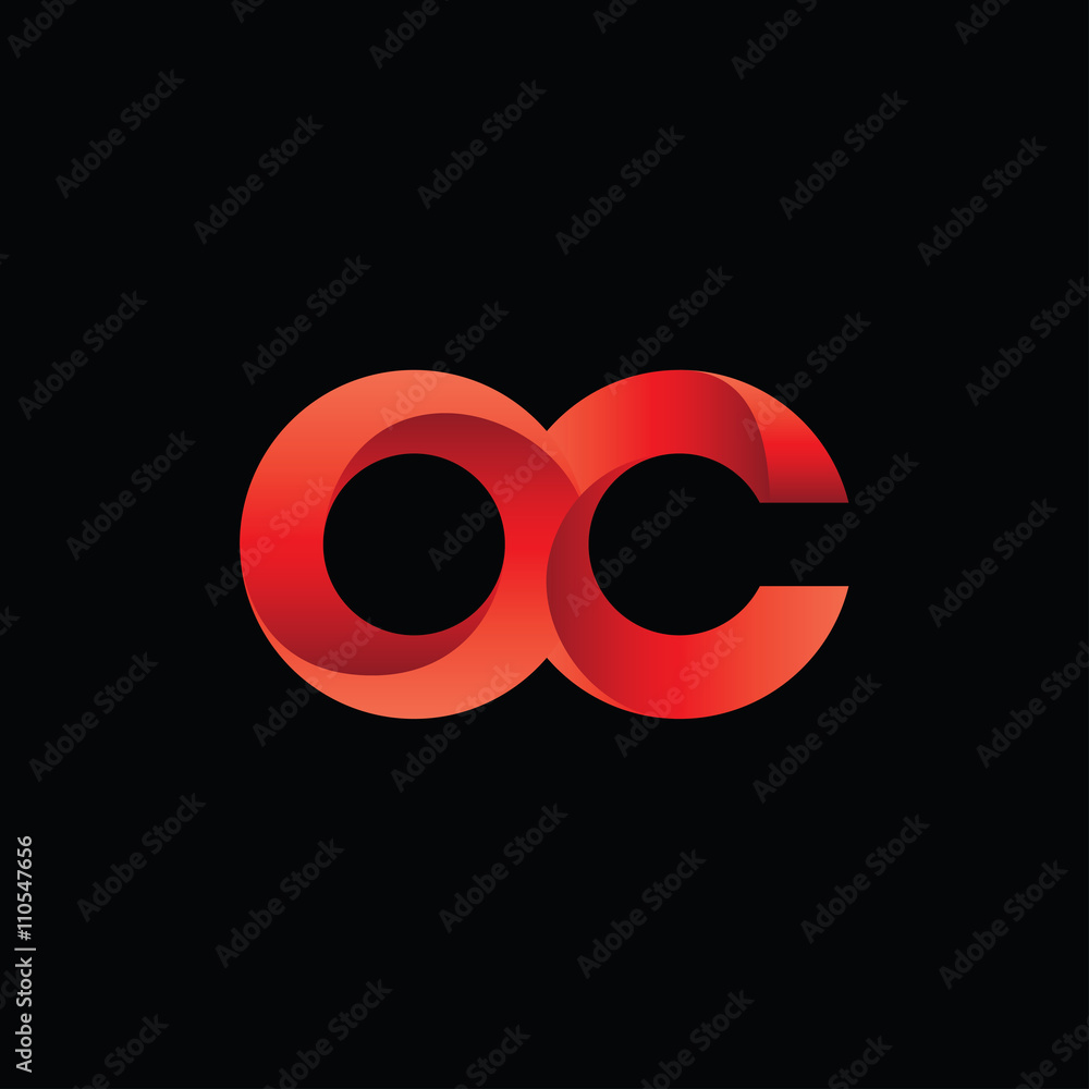 Modern Colorful Letter O C Logo Modern Colorful Letter O C Logo
