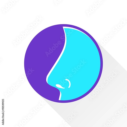 Nose  - vector icon.