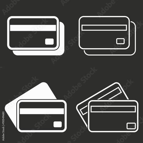 Credit card - vector icon.
