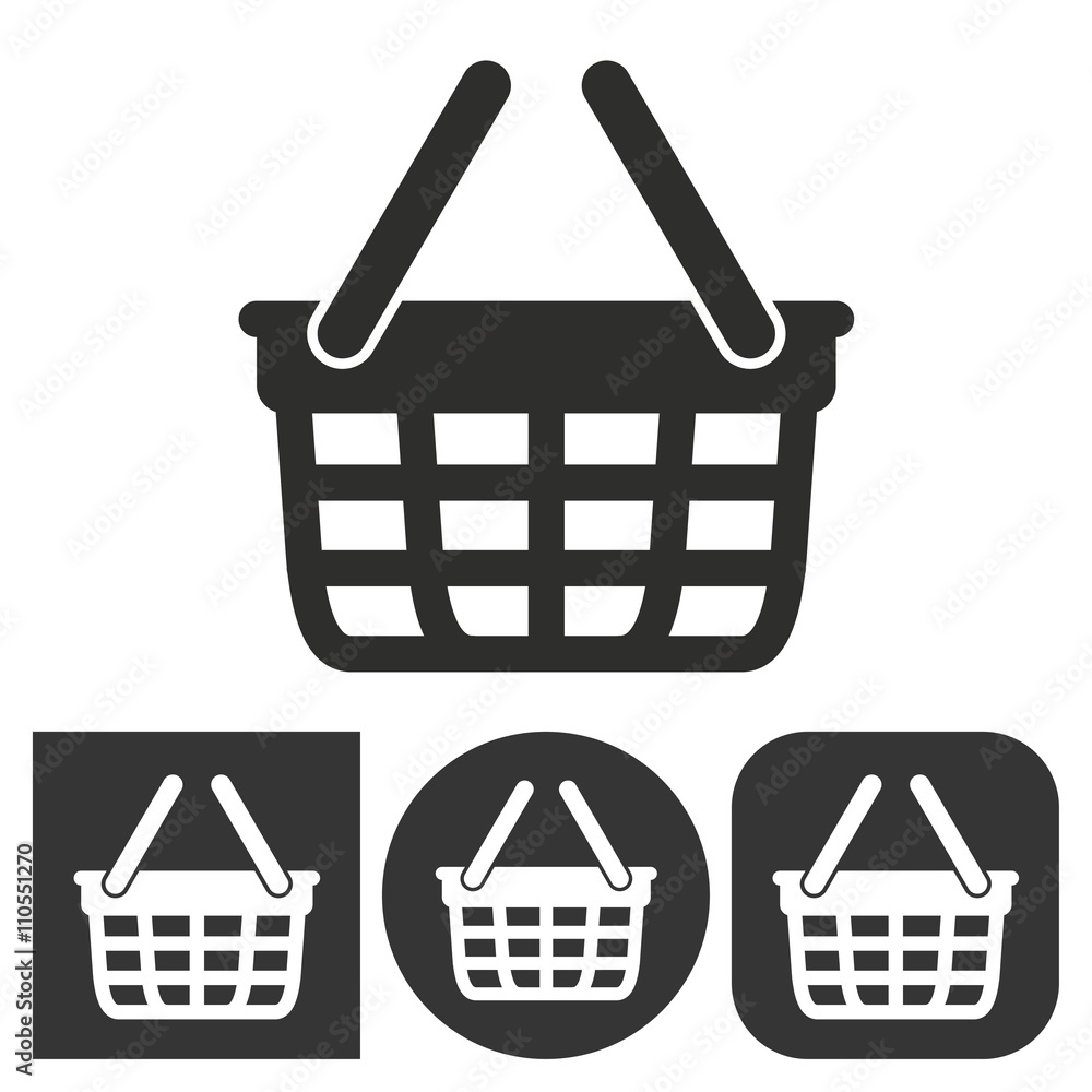 Shopping basket - vector icon. Shopping basket - vector icon.