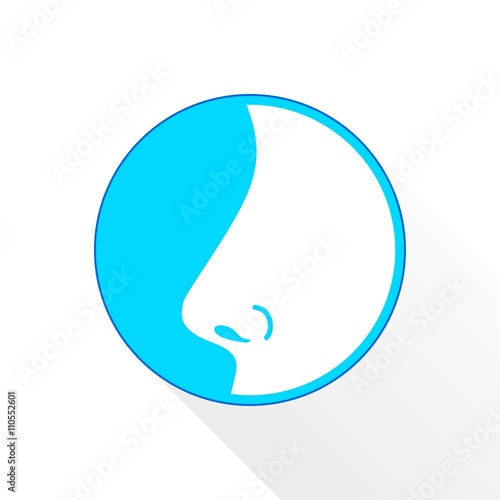 Nose  - vector icon.