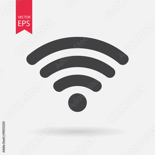 WIFI Icon Vector. WIFI sign isolated on white background