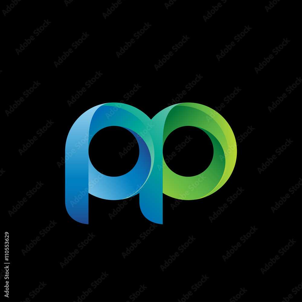 Modern Colorful Letter P P Logo Modern Colorful Letter P P Logo