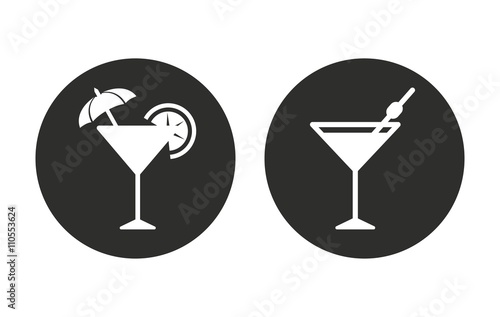 Cocktail - vector icon.