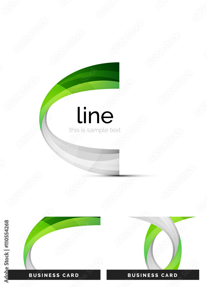 Swirl wavy ribbon, abstract concept Swirl wavy ribbon, abstract concept