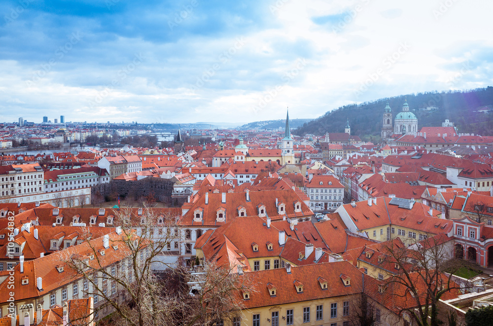 Obraz premium Old Town ancient architecture in Prague, Czech Republic