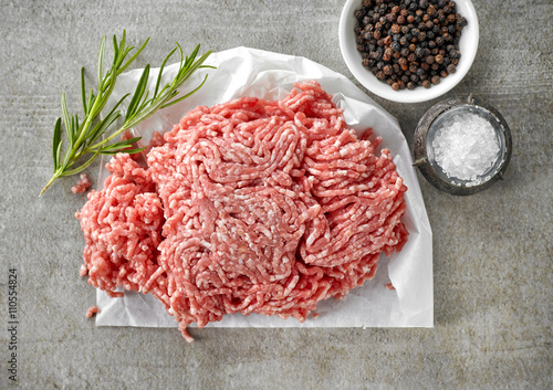 fresh raw ground pork