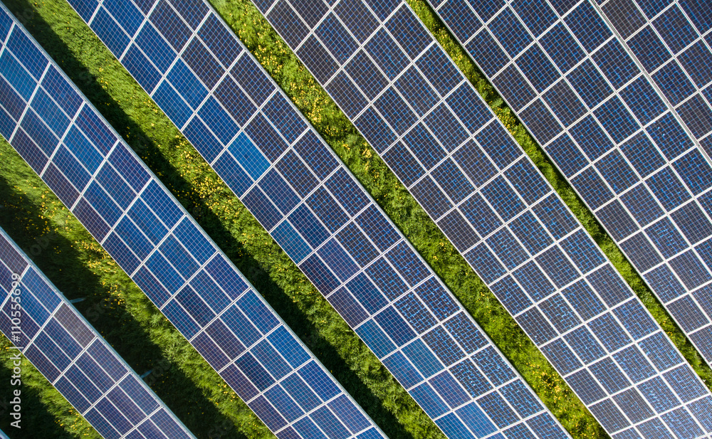 Power plant using renewable solar energy with sun Power plant using renewable solar energy with sun