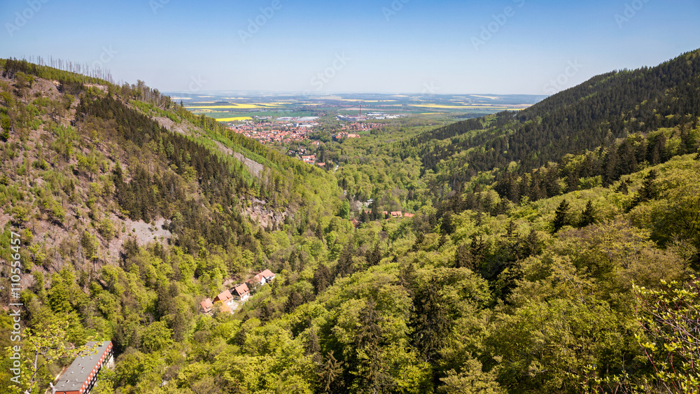 Fototapeta premium View over the Harz in Germany