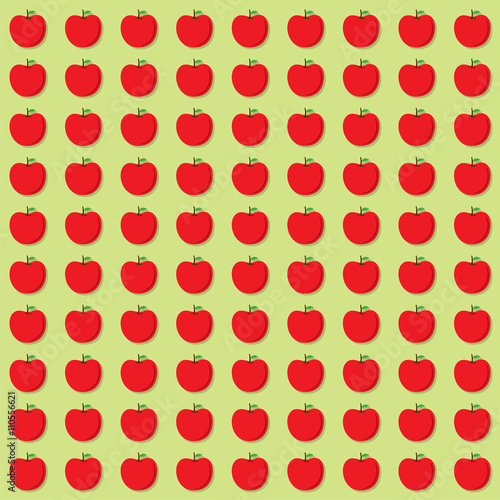 red apple pattern background design vector