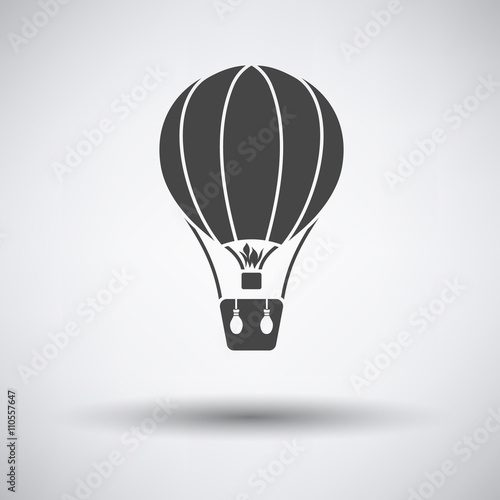 Flat design icon of hot air balloon