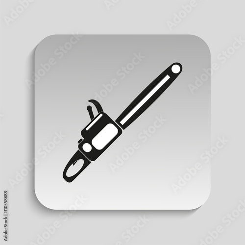 Power tool. Chain Saw. Vector icon.