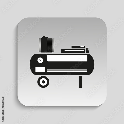 Power tool. Compressor. Vector icon.