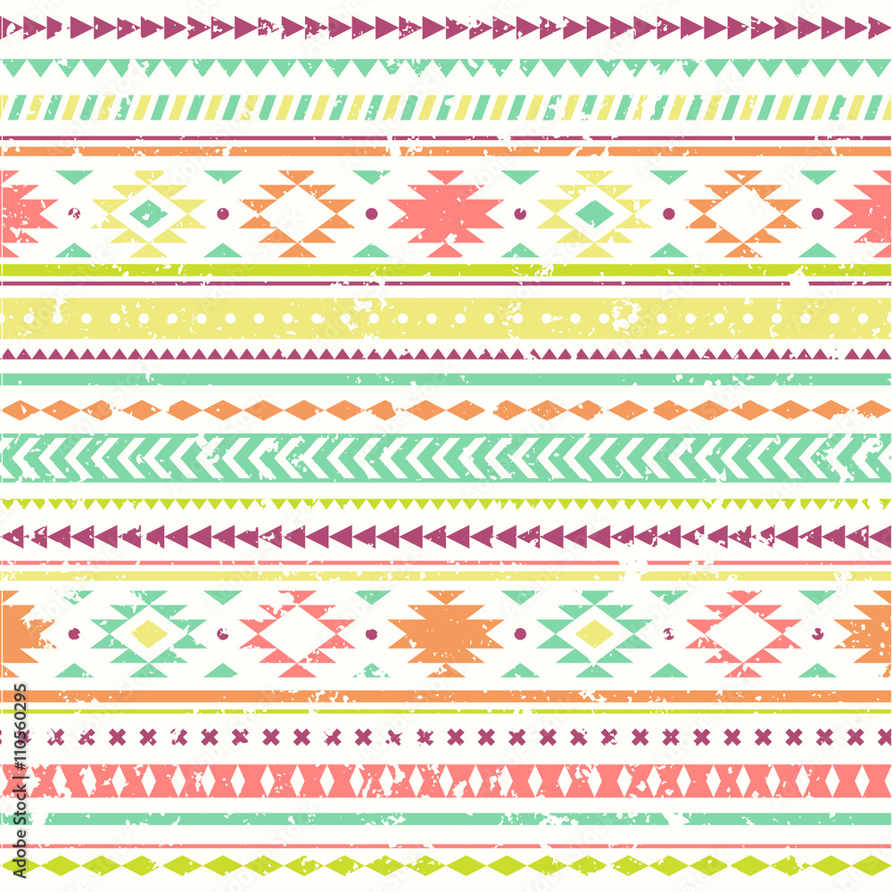 Aztec seamless pattern. 