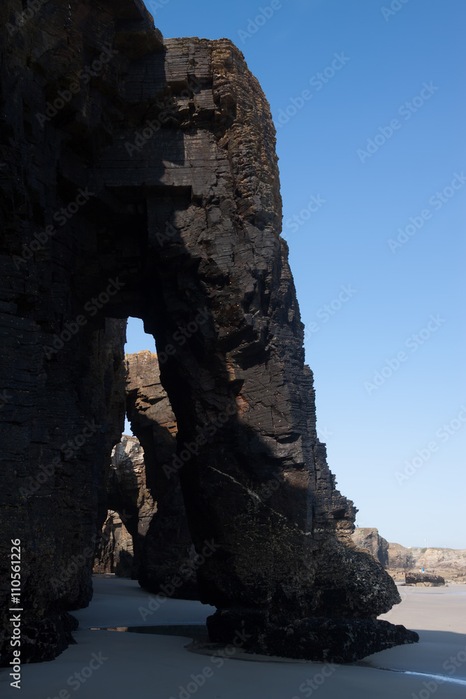 Natural arch at  As Catedrais beach - it is the turistic name of