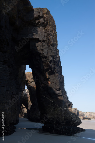 Natural arch at As Catedrais beach - it is the turistic name of