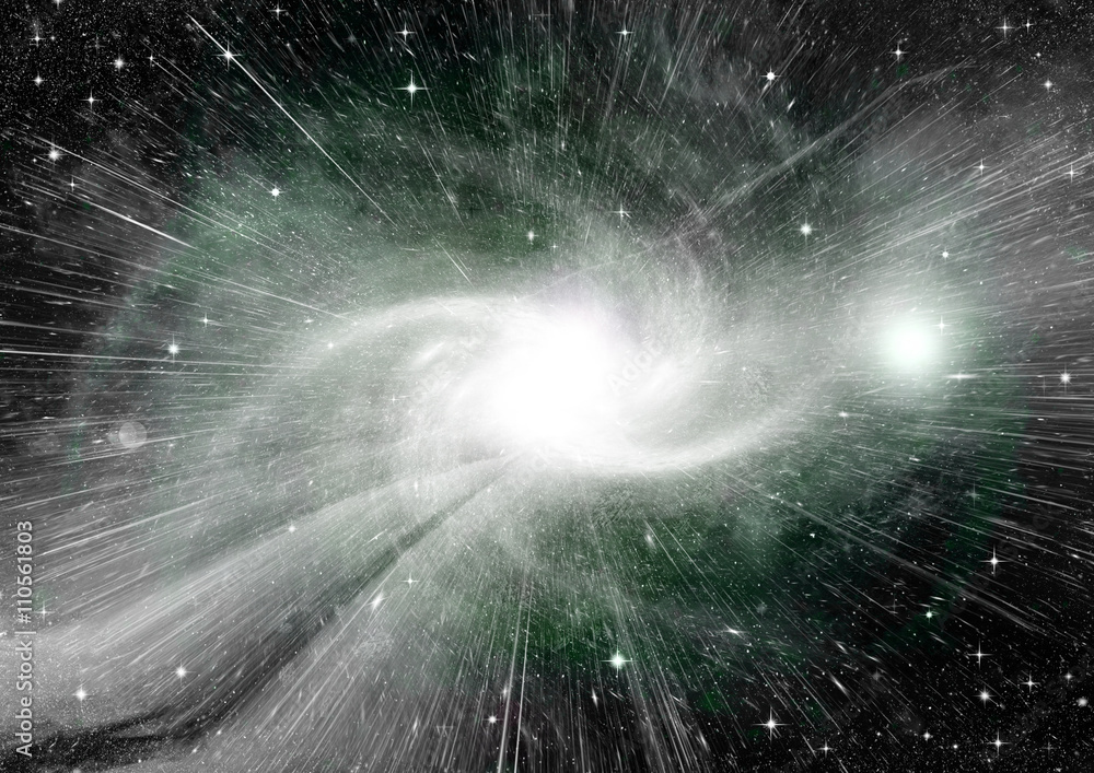 galaxy in a free space galaxy in a free space