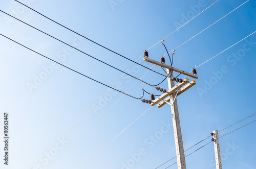 Electric power line pole