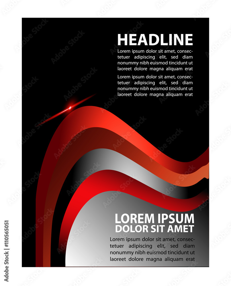 Fototapeta premium Brochure Flyer design vector template 