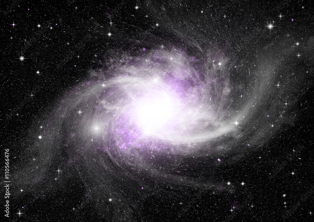galaxy in a free space galaxy in a free space