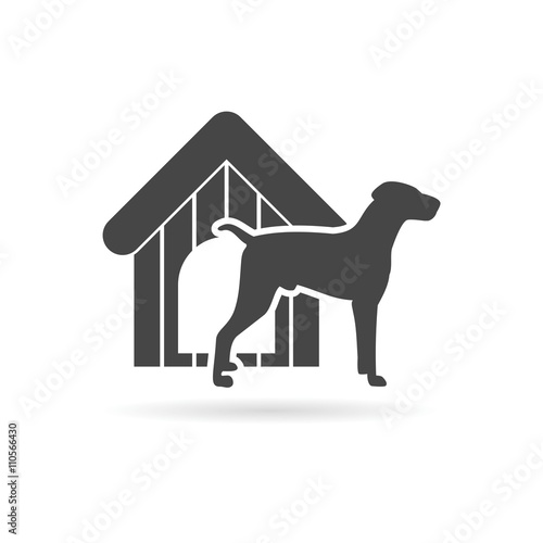 Dog design icon