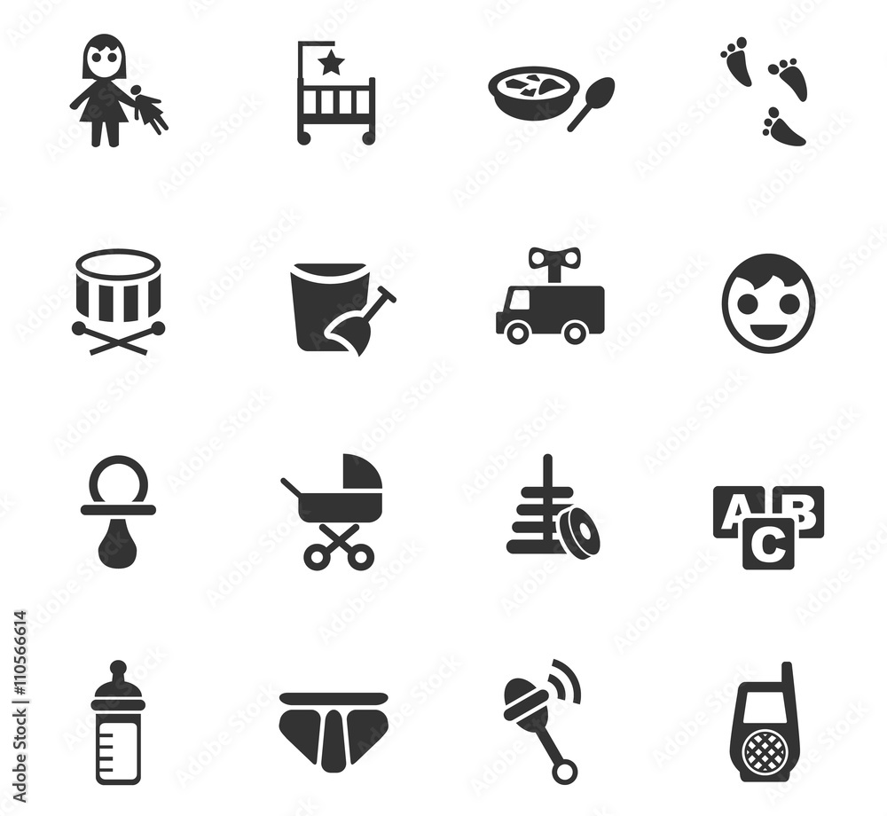baby icon set baby icon set