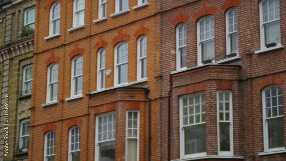 Exterior view of period town houses in a London Suburb Exterior view of period town houses in a London Suburb